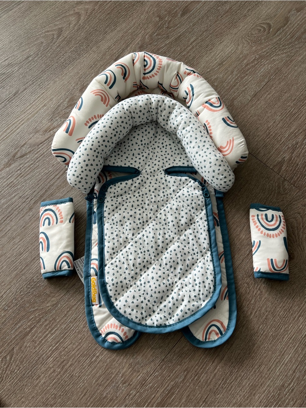 Goldbug Duo Car Seat Head Support and Straps